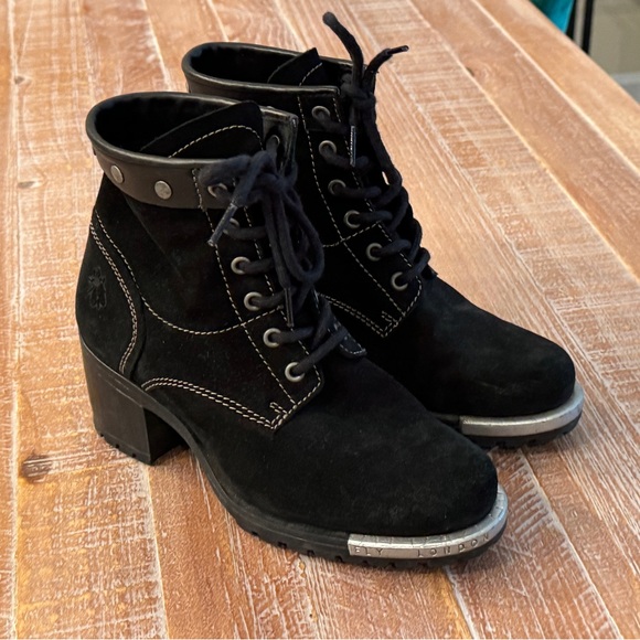 Fly London Leather Boots - Picture 4 of 16